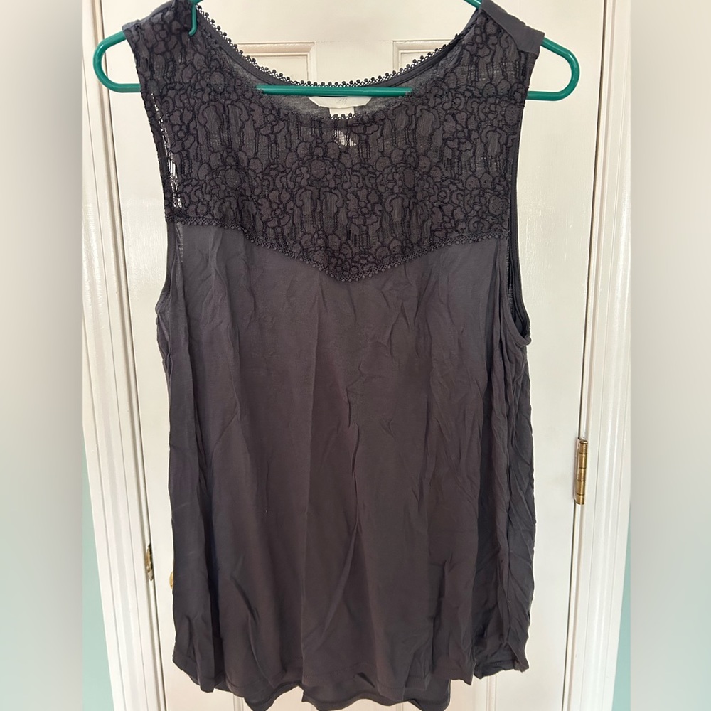 H&M Women’s Large Tank Top with Lace Accents
